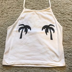 Brandy Melville Palm Tree Halter